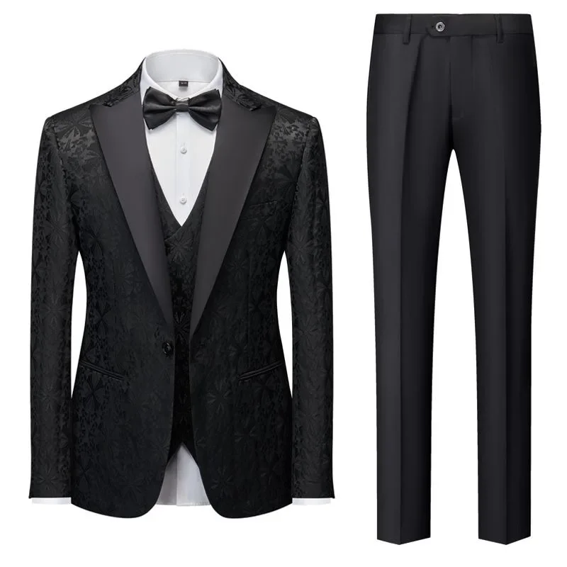 Z233European and American autumn groom fashion jacquard stage performance costumes
Z233European and American autumn groom fashion jacquard stage performance costumes