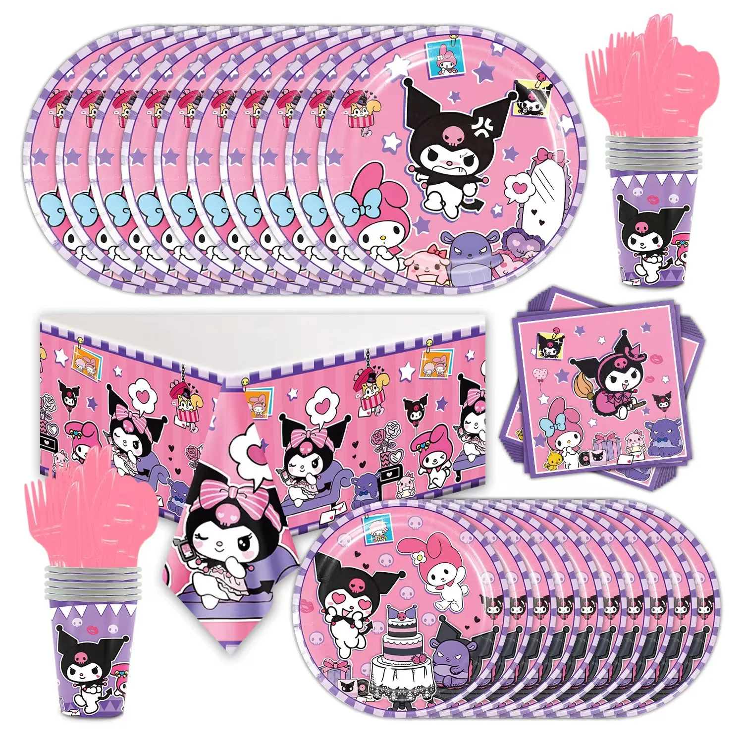 Мультяшный Sanrio Kuromi DIY праздничные принадлежности, баннер на день рождения, аксессуары для торта, детские игрушки, подарок, кавайные товары для вечеринок
Мультяшный Sanrio Kuromi DIY праздничные принадлежности, баннер на день рождения, аксессуары для торта, детские игрушки, подарок, кавайные товары для вечеринок