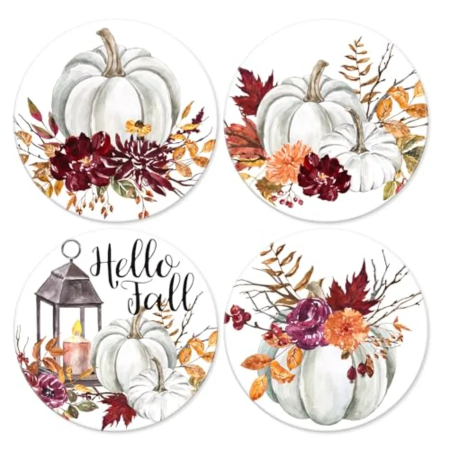 Fall Pumpkin Coasters Watercolor Pumpkin Floral Round Drink Coasters Autumn Thanksgiving Ceramic Cup Mats for Mugs Cups Home Ki
Fall Pumpkin Coasters Watercolor Pumpkin Floral Round Drink Coasters Autumn Thanksgiving Ceramic Cup Mats for Mugs Cups Home Ki