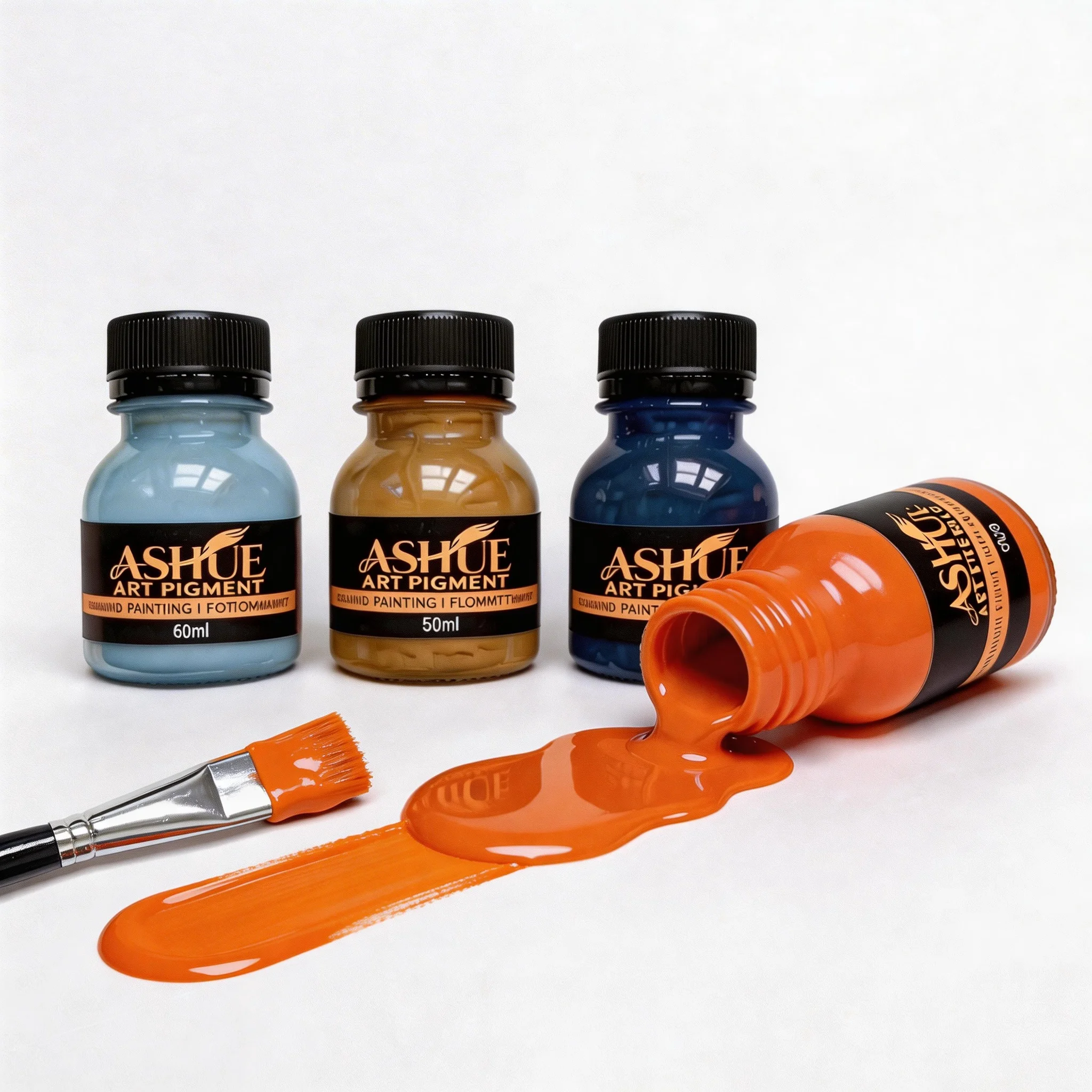 60ml 4-Color Acrylic Pouring Paint Set with Brush Fluid Art Pigment for Canvas Resin DIY
60ml 4-Color Acrylic Pouring Paint Set with Brush Fluid Art Pigment for Canvas Resin DIY