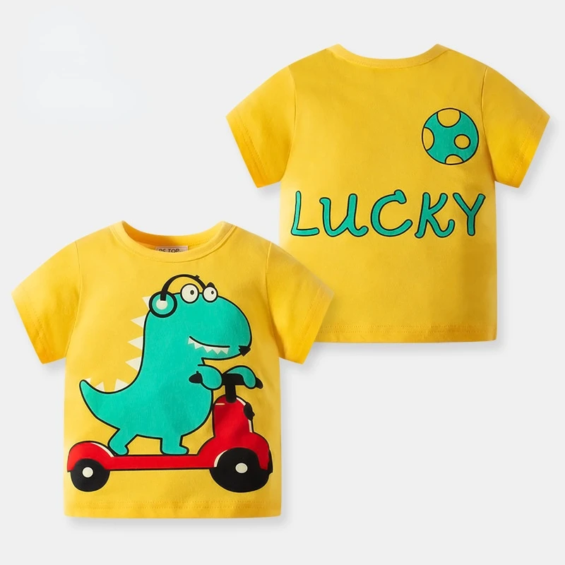 2022 Boys Summer Clothes Cartoon Children's Short-sleeved T-shirt Baby's Pure Cotton Top
2022 Boys Summer Clothes Cartoon Children's Short-sleeved T-shirt Baby's Pure Cotton Top