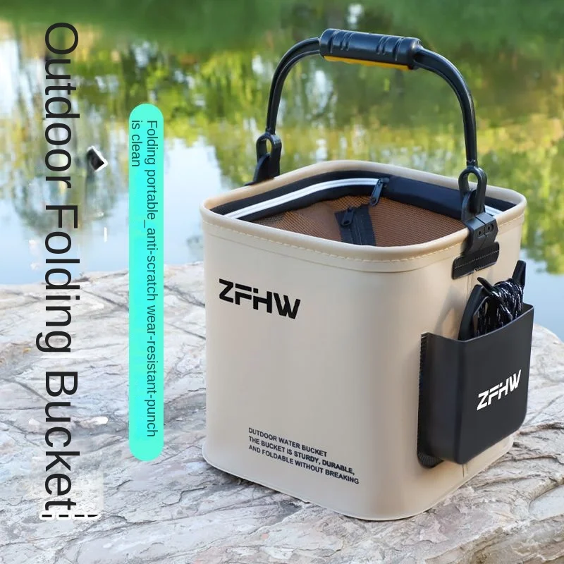 Outdoor Folding Water Bucket Fishing Luya Wild Fishing Folding Multi-functional Portable Fish Bucket Fish Box Portable Live Fish
Outdoor Folding Water Bucket Fishing Luya Wild Fishing Folding Multi-functional Portable Fish Bucket Fish Box Portable Live Fish