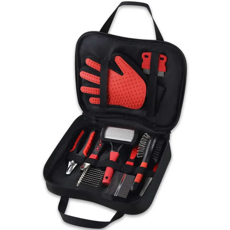 Hot Wholesale Care Handbag Type Portable Skimming Dog Brush Beauty De-Fluffing Tool Pet 8-Piece Set Cleaning Grooming Kit
Hot Wholesale Care Handbag Type Portable Skimming Dog Brush Beauty De-Fluffing Tool Pet 8-Piece Set Cleaning Grooming Kit