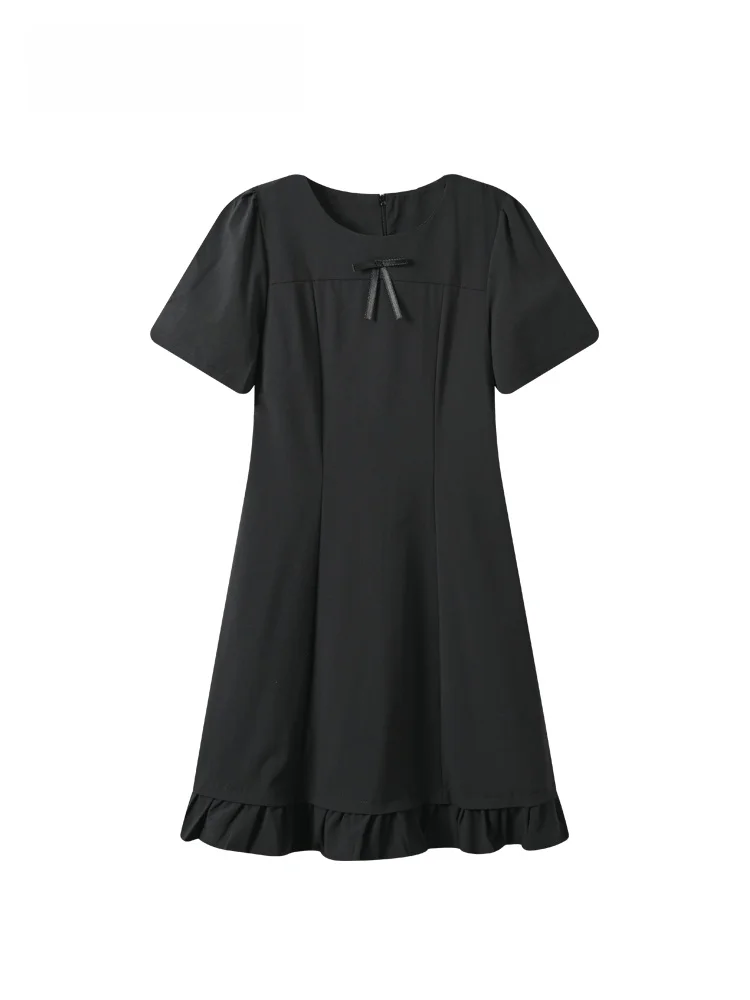 Summer New Style College Wind A-Line Dress Women's plus Size Mid-Length Waist-Cinching Short-Sleeve Dress Knot
Summer New Style College Wind A-Line Dress Women's plus Size Mid-Length Waist-Cinching Short-Sleeve Dress Knot