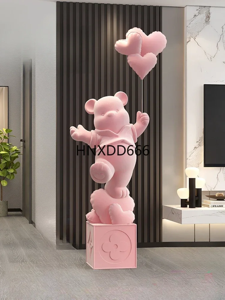 160CM Plush Bear Doll Sculpture Animal Figurine Modern Indoor Home Decor Living Room Floor Large Ornaments Resin Crafts Statue
160CM Plush Bear Doll Sculpture Animal Figurine Modern Indoor Home Decor Living Room Floor Large Ornaments Resin Crafts Statue