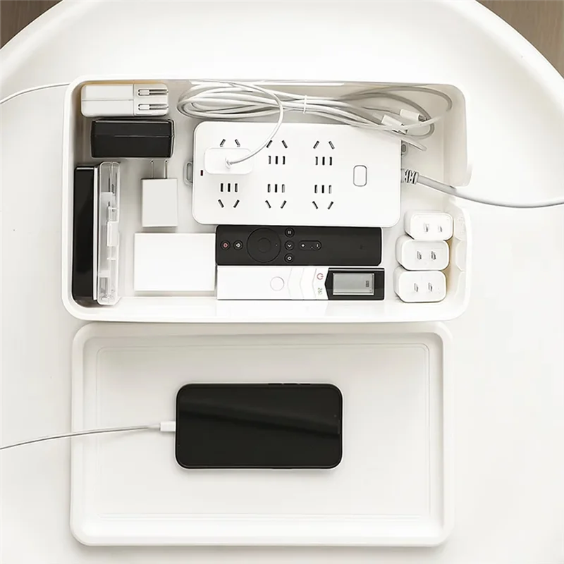 E-Easy To Use-1PC Storage Box Desktop Power Plug Board Storage Electronic Equipment Protection Box
E-Easy To Use-1PC Storage Box Desktop Power Plug Board Storage Electronic Equipment Protection Box