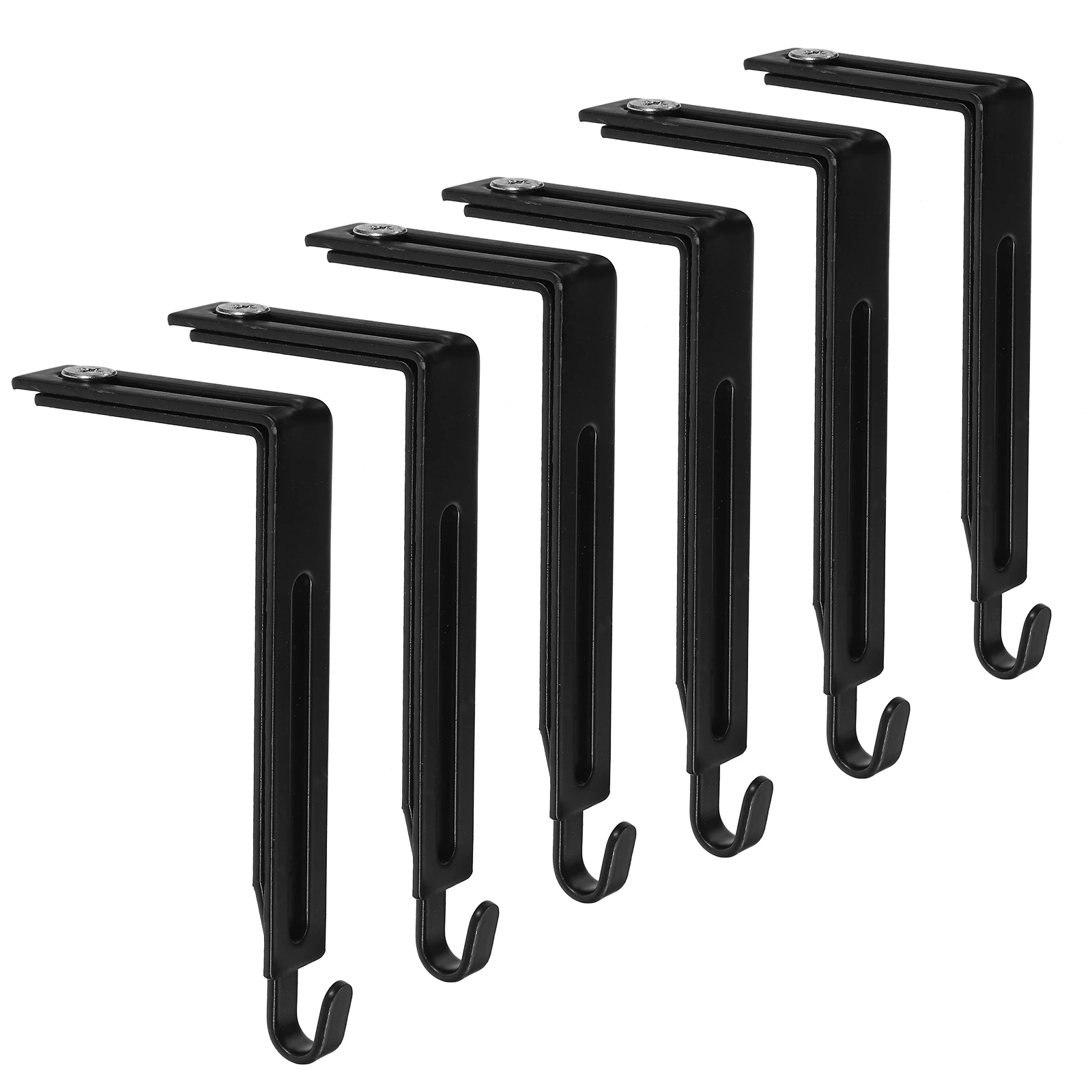 6pcs Door Cabinet Hooks Adjustable Stainless Steel Wall Hanger Closet Cubicle Hooks for Home Wardrobe Storage
6pcs Door Cabinet Hooks Adjustable Stainless Steel Wall Hanger Closet Cubicle Hooks for Home Wardrobe Storage