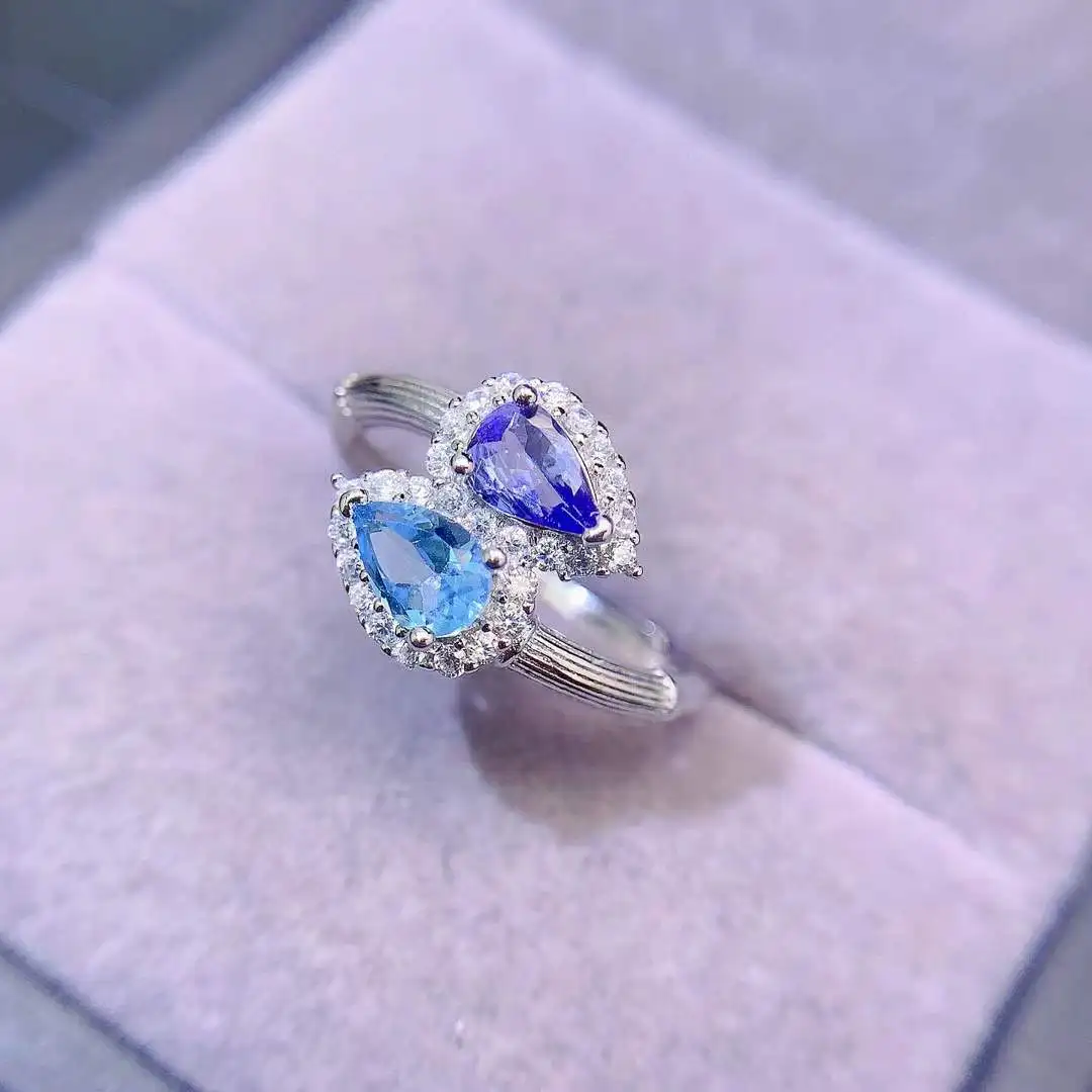 Elegant Birthday Gift Super Quality 100% Real Natural Tanzanite Ring 925 Sterling Silver Delicate Women Ring Fine Jewelry
Elegant Birthday Gift Super Quality 100% Real Natural Tanzanite Ring 925 Sterling Silver Delicate Women Ring Fine Jewelry
