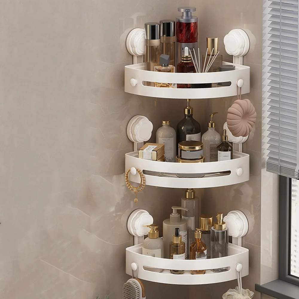 Полка для ванной комнаты на присоске, настенная трехэтажная полка для шампуня, прочный несущий органайзер для хранения из нержавеющей стали 
Полка для ванной комнаты на присоске, настенная трехэтажная полка для шампуня, прочный несущий органайзер для хранения из нержавеющей стали