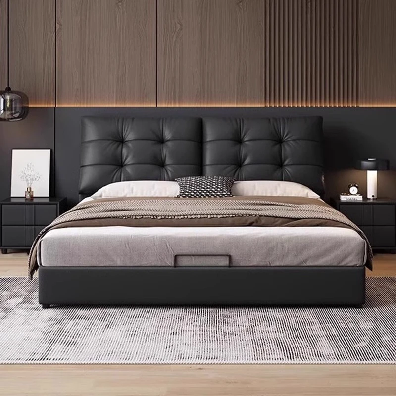 Italian minimalist cloud leather bed, modern minimalist master bedroom 1.8 meters double bed, small apartment storage soft bag
Italian minimalist cloud leather bed, modern minimalist master bedroom 1.8 meters double bed, small apartment storage soft bag