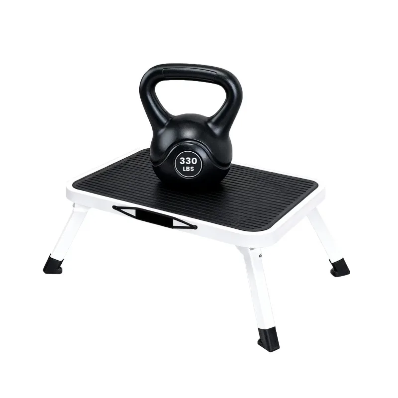 Foldable Step Stool with Non-Slip Platform & Rubber Feet, 1-Step Ladder with Carrying Handle, 330lbs Capacity Sturdy Metal Folda
Foldable Step Stool with Non-Slip Platform & Rubber Feet, 1-Step Ladder with Carrying Handle, 330lbs Capacity Sturdy Metal Folda