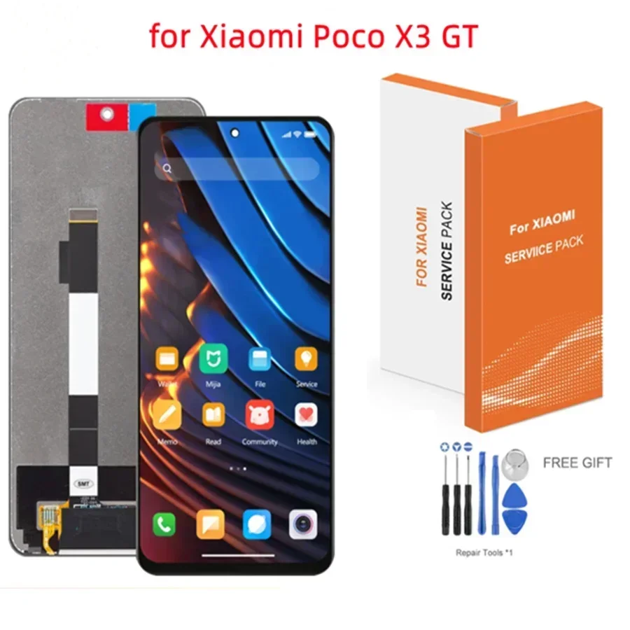6,6 "для Xiaomi Poco X3 GT, ЖК-дисплей, дигитайзер сенсорного экрана в сборе, 1010AG
6,6 "для Xiaomi Poco X3 GT, ЖК-дисплей, дигитайзер сенсорного экрана в сборе, 1010AG