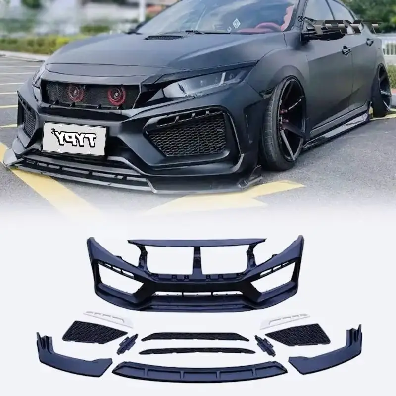 Car Body Kits for Honda Civic Hot Selling Modified Parts RS Front Bumper Complete Body Kit 2016-2019
Car Body Kits for Honda Civic Hot Selling Modified Parts RS Front Bumper Complete Body Kit 2016-2019