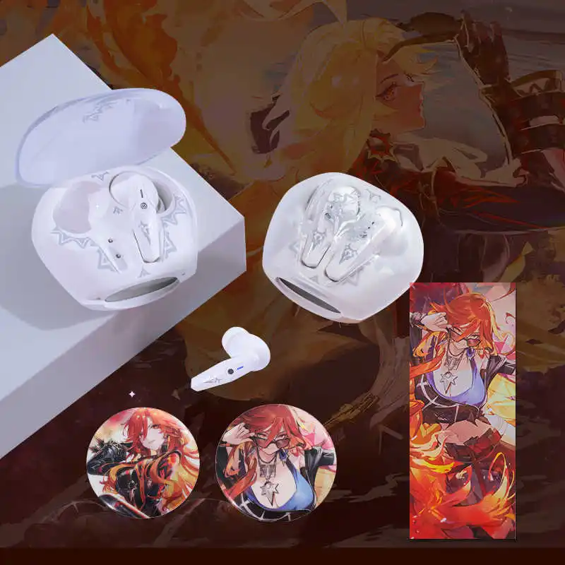 Game Genshin Impact Headphone Mavuika Customized Bluetooth 5.3 Headset Active Noise Cancellation Earbuds Doujin Cosplay Gifts
Game Genshin Impact Headphone Mavuika Customized Bluetooth 5.3 Headset Active Noise Cancellation Earbuds Doujin Cosplay Gifts
