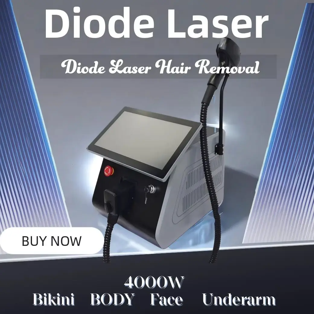 Professional 4-Wave 755 808 940 1064nm Diode Laser Hair Removal Machine 4000W High-Power Ice Titanium Device for Salon Use
Professional 4-Wave 755 808 940 1064nm Diode Laser Hair Removal Machine 4000W High-Power Ice Titanium Device for Salon Use