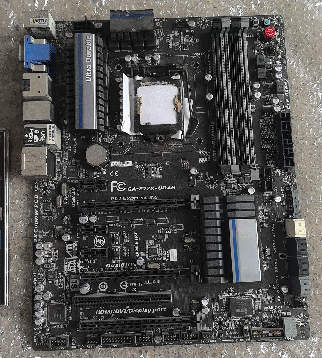 For Gigabyte GA-Z77X-UD4H Desktop Motherboard Z77 LGA1155 DDR3 Z77X UD4H Mainboard 100% Tested OK