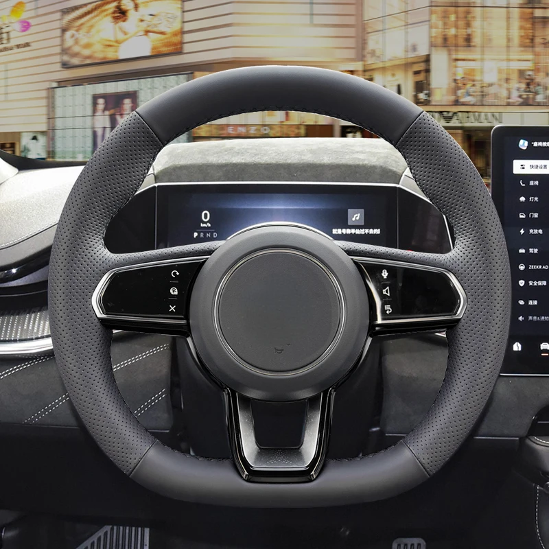 Suitable for ZEEKR 001 2021 2022 2023 Black Hand-sewn Leather Steering Wheel Cover
Suitable for ZEEKR 001 2021 2022 2023 Black Hand-sewn Leather Steering Wheel Cover