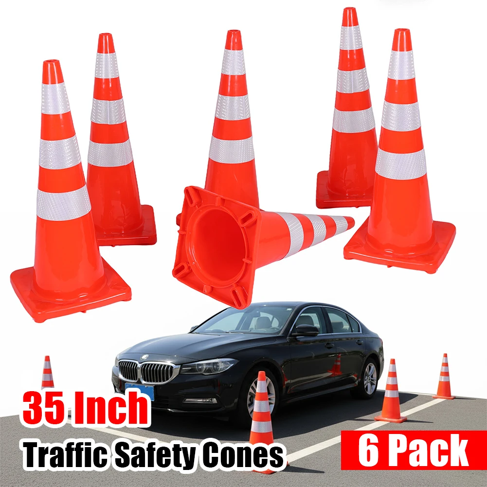 35-дюймовые 6-пакетовые дорожные конусы со светоотражающими ошейниками. Пластиковые защитные конусы из ПВХ для подъездных дорог и парковок.
35-дюймовые 6-пакетовые дорожные конусы со светоотражающими ошейниками. Пластиковые защитные конусы из ПВХ для подъездных дорог и парковок.
