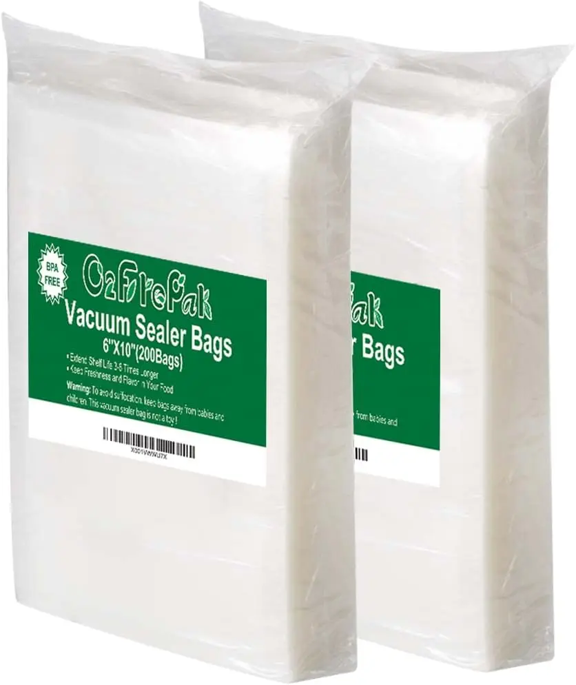 200 Pint Vacuum Sealer Bags, 6"x10", BPA Free Heavy Duty, Precut for Food Storage
200 Pint Vacuum Sealer Bags, 6"x10", BPA Free Heavy Duty, Precut for Food Storage