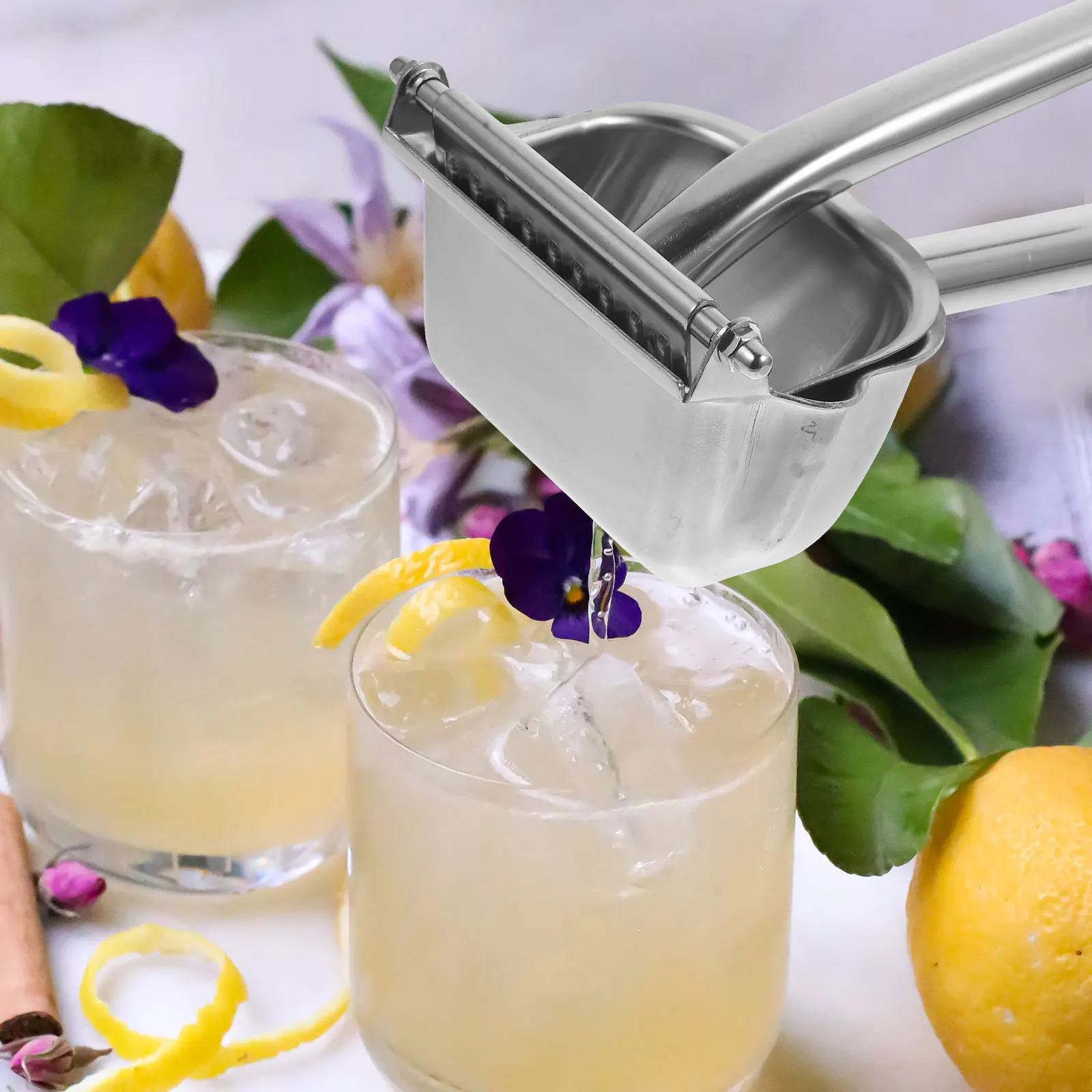 Stainless Steel Manual Juicer Squeezer Silver Kitchen Gadget for Lemon Citrus Watermelon Fruit Practical Sugarcane Juicer
Stainless Steel Manual Juicer Squeezer Silver Kitchen Gadget for Lemon Citrus Watermelon Fruit Practical Sugarcane Juicer