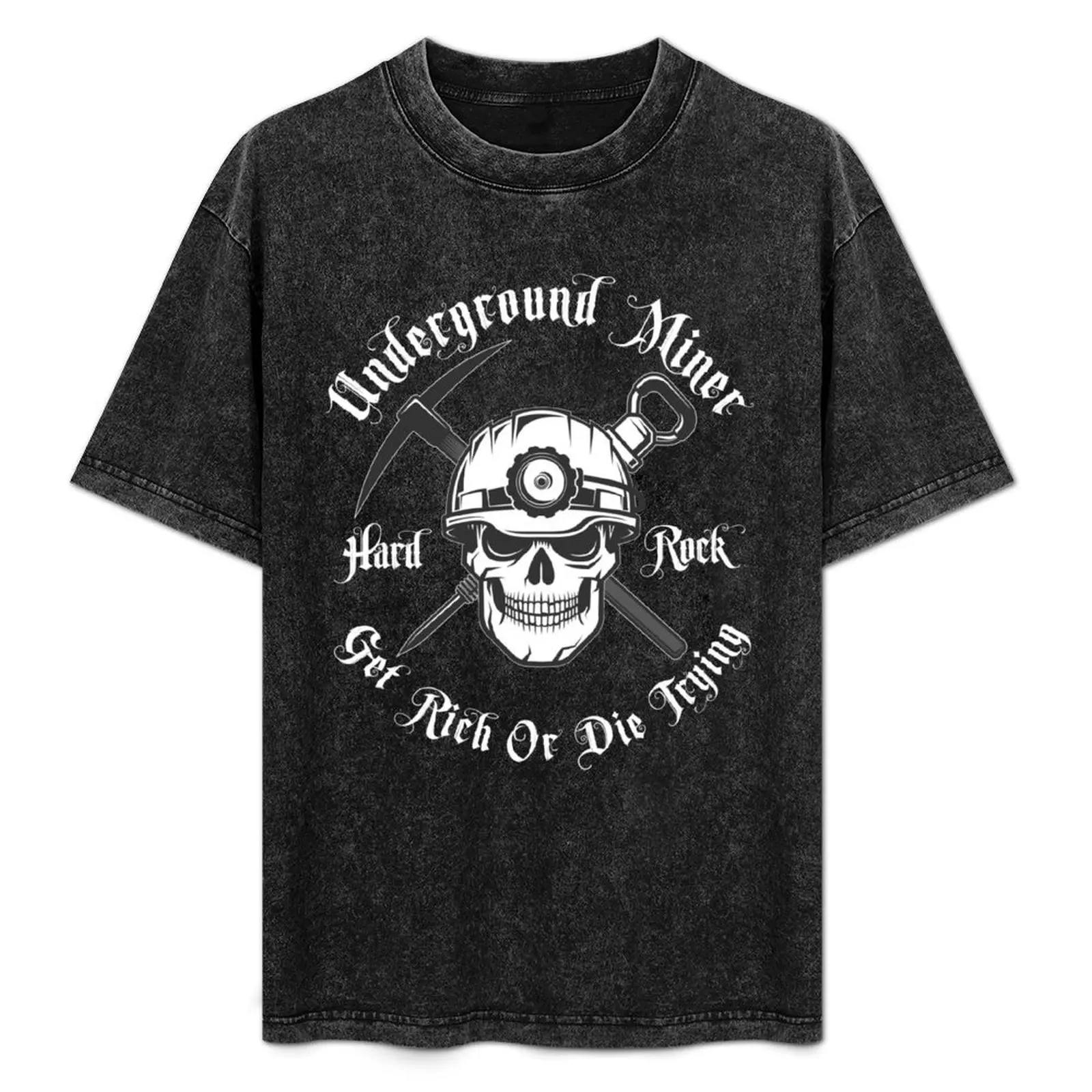 Underground Miner Get Rich or Die Trying T-Shirt Classic Print Short Sleeve Shirt
Underground Miner Get Rich or Die Trying T-Shirt Classic Print Short Sleeve Shirt