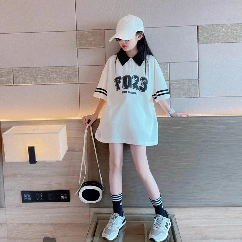 2026 Girls Summer Short Sleeve Polo Style Shirt Loose Fit Cotton Casual Top for Big Kids Trendy Cute Fashion Tee New Arrival
2026 Girls Summer Short Sleeve Polo Style Shirt Loose Fit Cotton Casual Top for Big Kids Trendy Cute Fashion Tee New Arrival