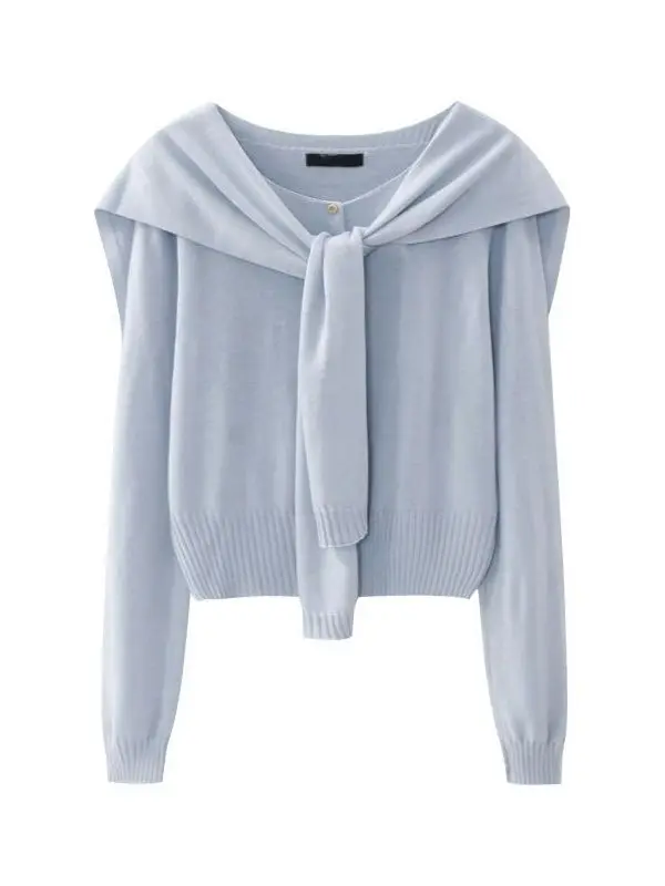 Blue Open Cardigan Knitted Wrap Women's Loose Slimming Top Faionable Versatile Autumn 2025 New Korean Sle Padded Jaet
Blue Open Cardigan Knitted Wrap Women's Loose Slimming Top Faionable Versatile Autumn 2025 New Korean Sle Padded Jaet