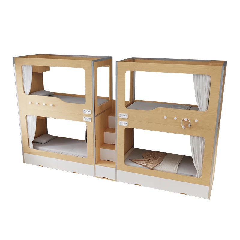 *Modern School Four-person Bunk Capsule Bed with Storage Steps for Bedroom and Apartment Use
*Modern School Four-person Bunk Capsule Bed with Storage Steps for Bedroom and Apartment Use