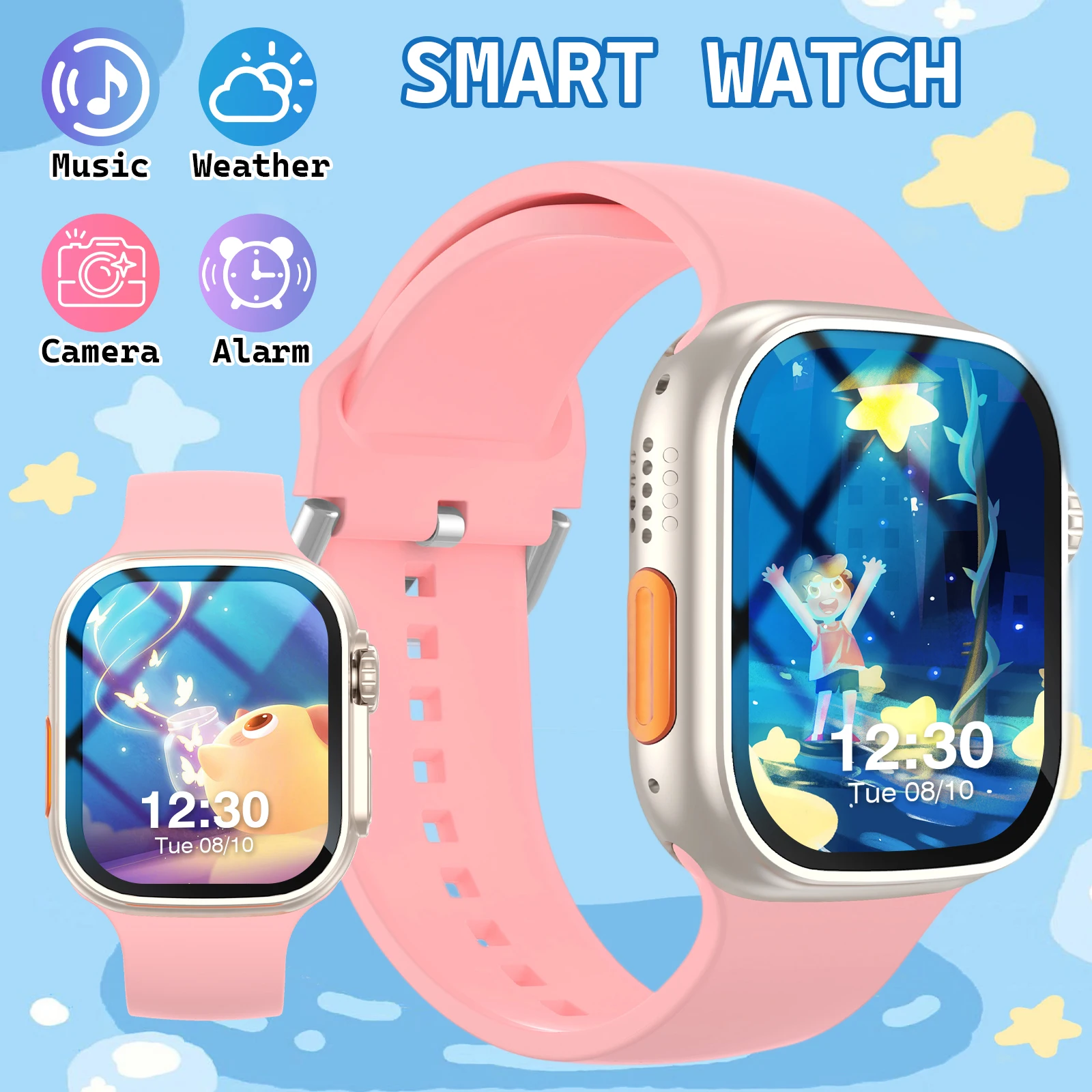 Latest Smart Watch, Premium HD Touchscreen, with Call Reminder/Multi-Dial/Multi-Sports Mode/Calendar/Weather Forecast/Alarm Reminder And More Functions, ,Suitable for Iphone & Android,Valentine'S Day/Christmas/New Year/Birthday Watch Gift
Latest Smart Watch, Premium HD Touchscreen, with Call Reminder/Multi-Dial/Multi-Sports Mode/Calendar/Weather Forecast/Alarm Reminder And More Functions, ,Suitable for Iphone & Android,Valentine'S Day/Christmas/New Year/Birthday Watch Gift