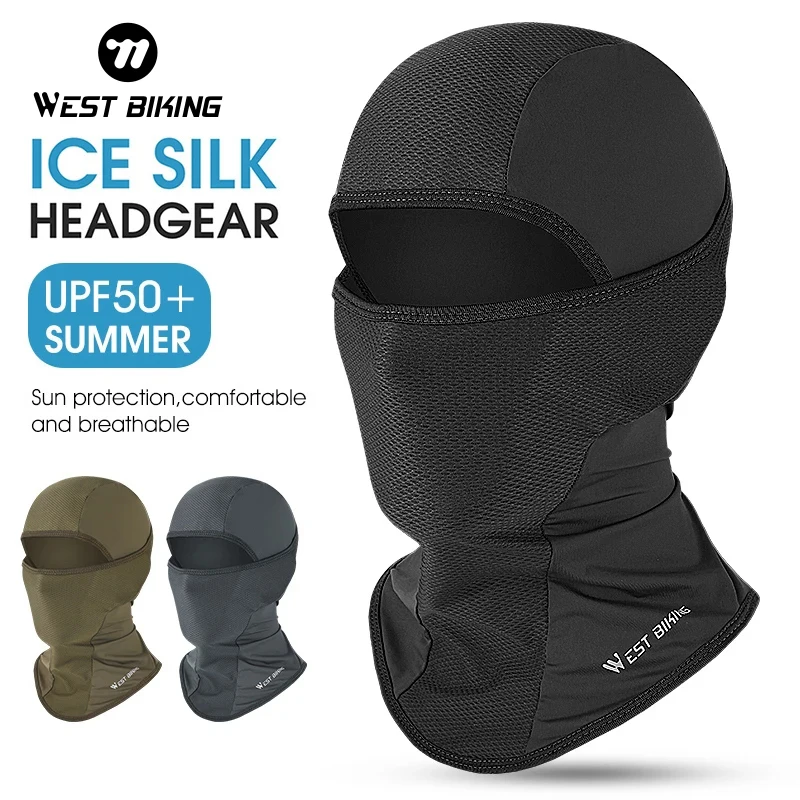 WEST BIKING Summer Cycling Balaclava Ice Silk Cooling Breathable Full Face Caps Sun UV Protection Bicycle Fishing Sport Hats Men
WEST BIKING Summer Cycling Balaclava Ice Silk Cooling Breathable Full Face Caps Sun UV Protection Bicycle Fishing Sport Hats Men