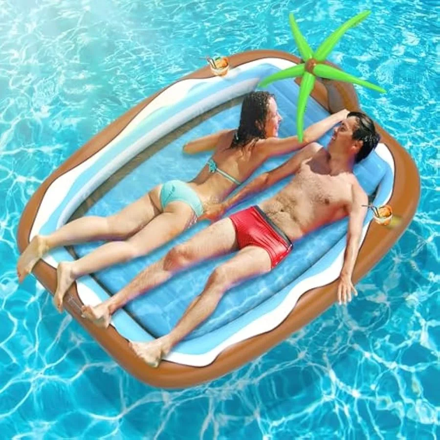 Inflatable Tanning Pool Lounger Float 79" x 63" Extra Large Suntan Tub Pool Floats for Adults 4 in 1 Blow Up Kiddie Pool Ball P
Inflatable Tanning Pool Lounger Float 79" x 63" Extra Large Suntan Tub Pool Floats for Adults 4 in 1 Blow Up Kiddie Pool Ball P