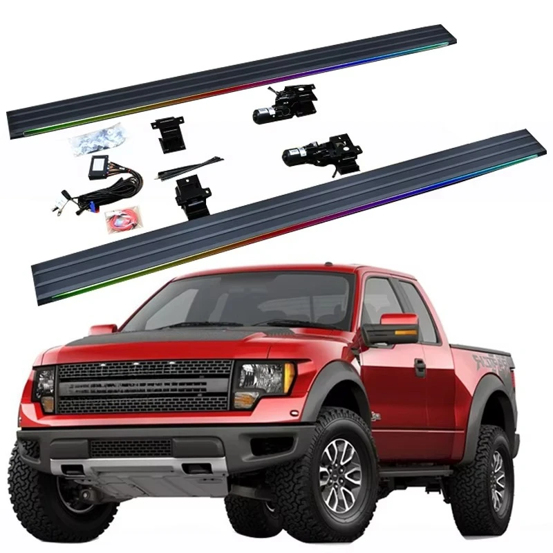 LED Colorful Lighting Electric Power Running Board Electric Side Steps For Ford F150 Raptor SuperCab 2008-2014
LED Colorful Lighting Electric Power Running Board Electric Side Steps For Ford F150 Raptor SuperCab 2008-2014