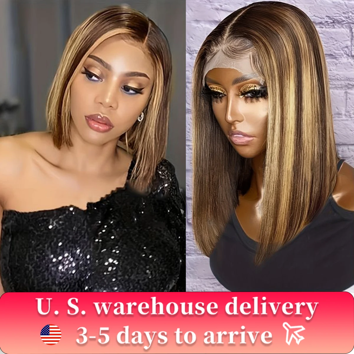 Highlight Short Bob Wig 13x4 Lace Front Human Hair Wigs Straight Ombre P4/27 Blonde Wig Peruvian Remy Hair 180% Density
Highlight Short Bob Wig 13x4 Lace Front Human Hair Wigs Straight Ombre P4/27 Blonde Wig Peruvian Remy Hair 180% Density