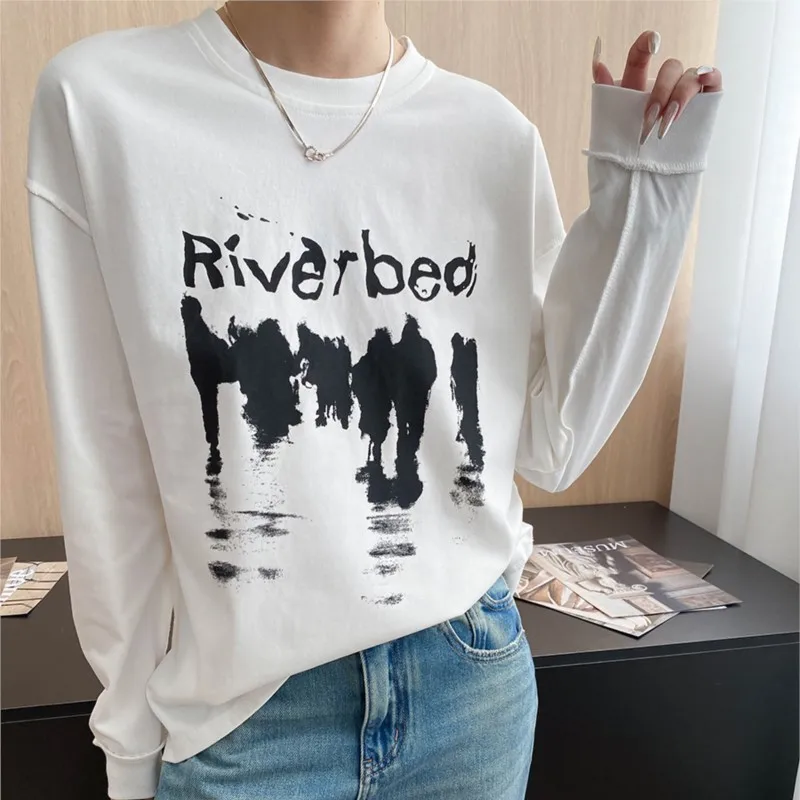2025 Fashion Spring Autumn Women's T-shirt Casual Letter Printed Round Neck Long Sleeved Loose T-shirt Tops
2025 Fashion Spring Autumn Women's T-shirt Casual Letter Printed Round Neck Long Sleeved Loose T-shirt Tops