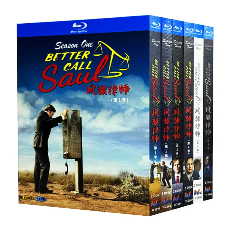 Blue-ray Ultra HD TV Series Better Call Saul Seasons 1-6 BD Discs Box Set 12 Discs
Blue-ray Ultra HD TV Series Better Call Saul Seasons 1-6 BD Discs Box Set 12 Discs