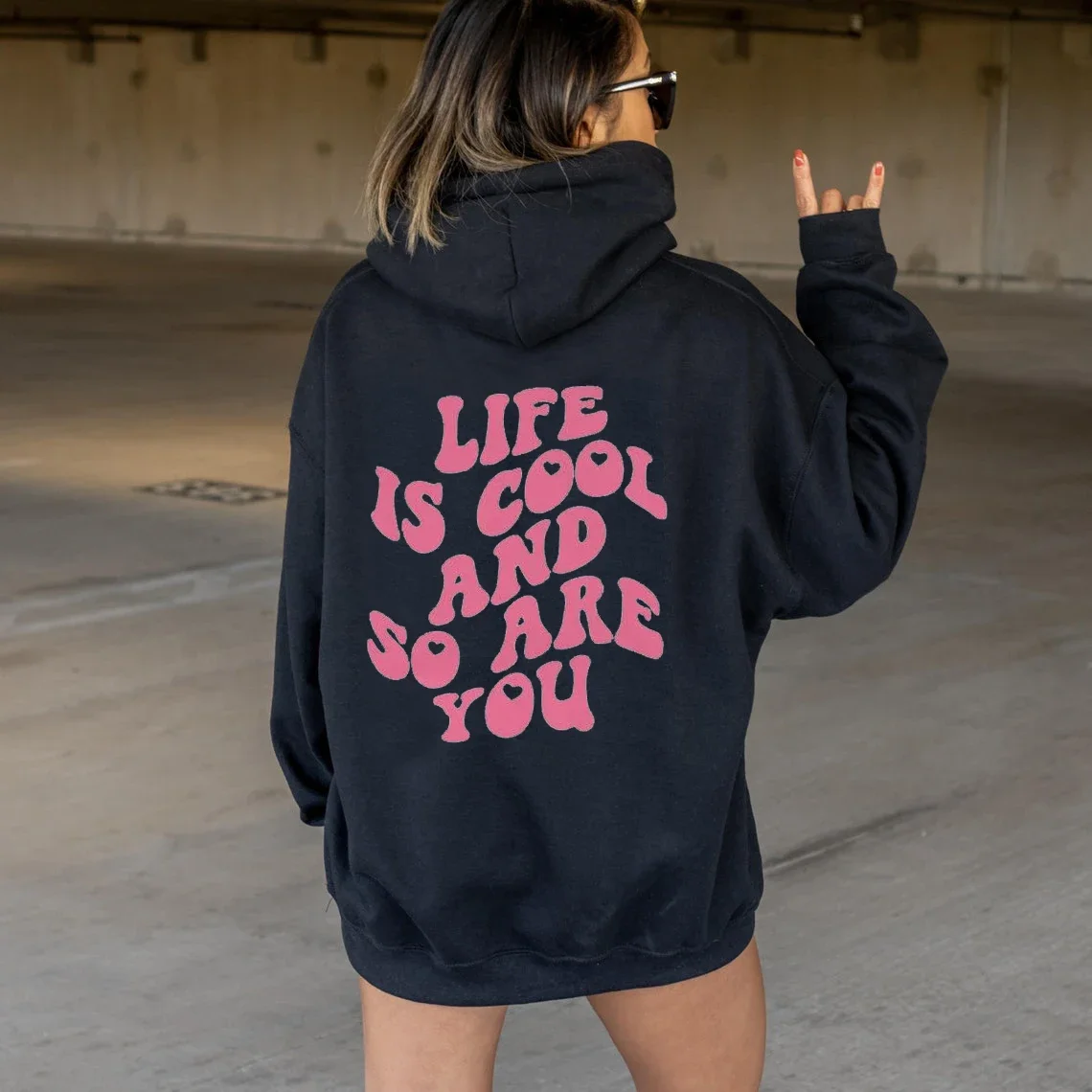 Life Is Cool And So Are You cute Hoodie Women Hoody Sweatshirts Pullovers Fashion graphic pure cotton top casual jumper hoodies
Life Is Cool And So Are You cute Hoodie Women Hoody Sweatshirts Pullovers Fashion graphic pure cotton top casual jumper hoodies