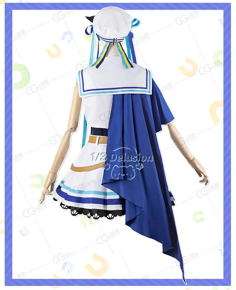 Uma Musume Pretty Derby Vivlos Cosplay Costume Navy Style Cos Blue White Anime Outfit Halloween Christmas Play Role Clothes
Uma Musume Pretty Derby Vivlos Cosplay Costume Navy Style Cos Blue White Anime Outfit Halloween Christmas Play Role Clothes