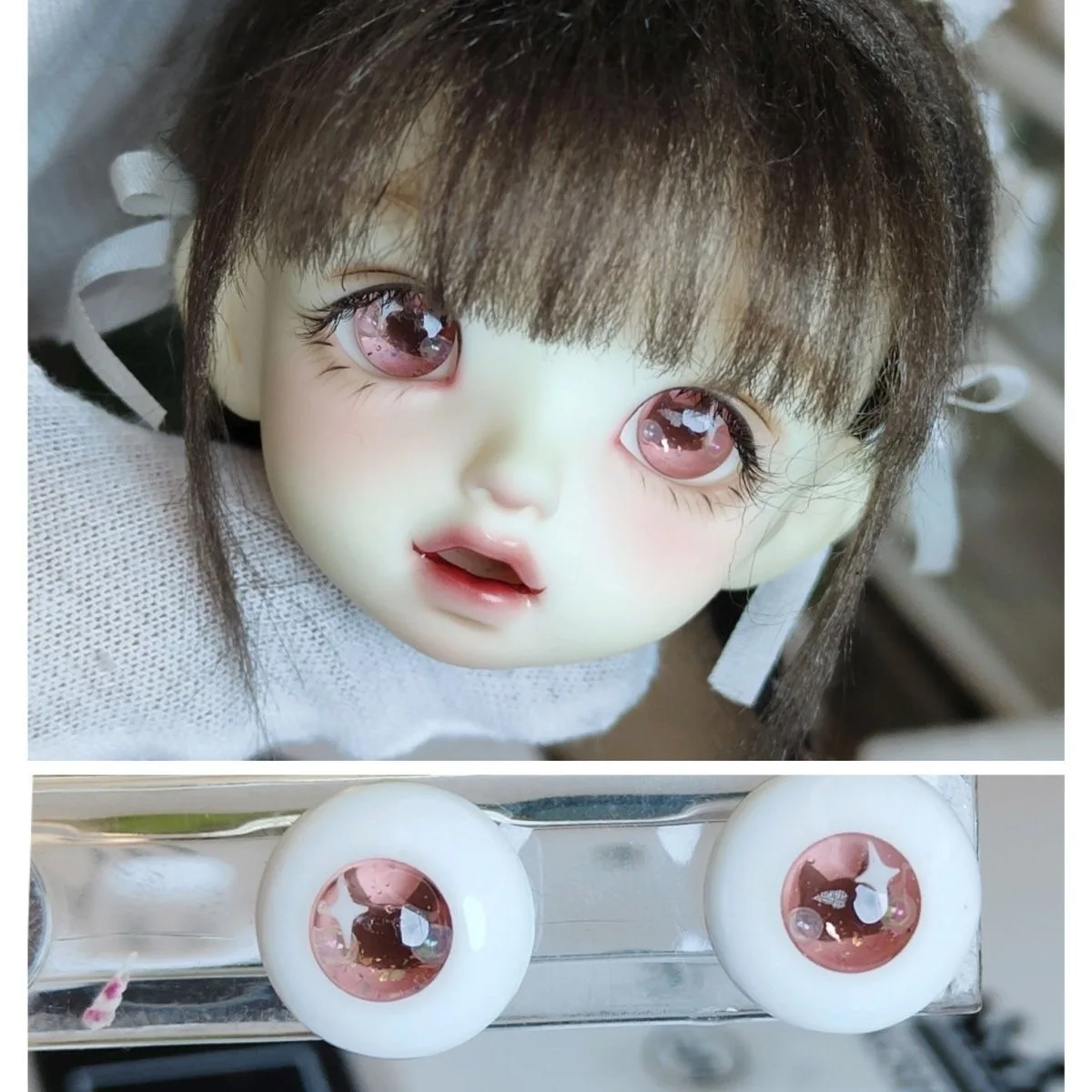 BJD Doll Imitation Glass Plaster Eyes OB11 1/3 1/4 1/6 Doll Safety Eyeball Accessories
BJD Doll Imitation Glass Plaster Eyes OB11 1/3 1/4 1/6 Doll Safety Eyeball Accessories