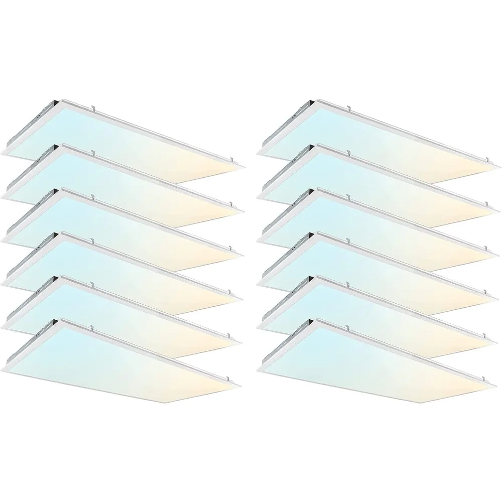 2x4 FT LED Light Flat Panel, 5000/6250/7500 Lumens, Lay in Fixture for Office, Dimmable Recessed Drop Ceiling Lights (12 Pack)
2x4 FT LED Light Flat Panel, 5000/6250/7500 Lumens, Lay in Fixture for Office, Dimmable Recessed Drop Ceiling Lights (12 Pack)