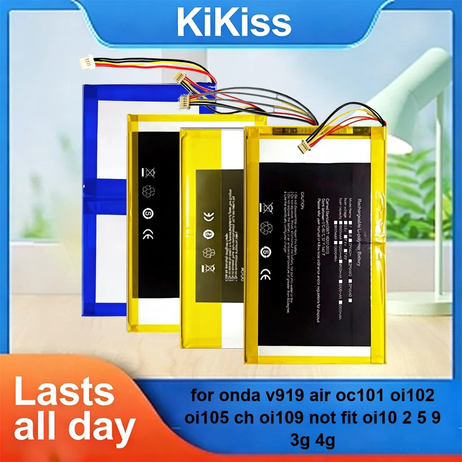 Tablet Battery Fast Charging 0-10000mAh For Onda V919 Air OC101 OI102 OI105 CH OI109 Not Fit OI10 2 5 9 3G 4G
Tablet Battery Fast Charging 0-10000mAh For Onda V919 Air OC101 OI102 OI105 CH OI109 Not Fit OI10 2 5 9 3G 4G