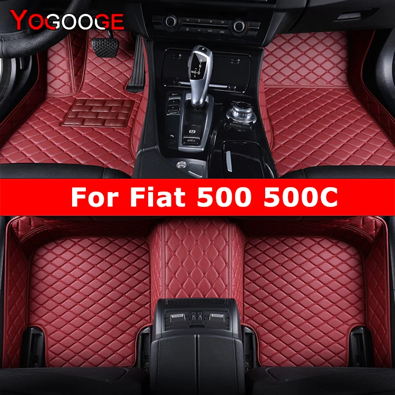 YOGOOGE пользовательские автомобильные коврики для Fiat 500 500C авто ковры аксессуары для ног Coche
YOGOOGE пользовательские автомобильные коврики для Fiat 500 500C авто ковры аксессуары для ног Coche