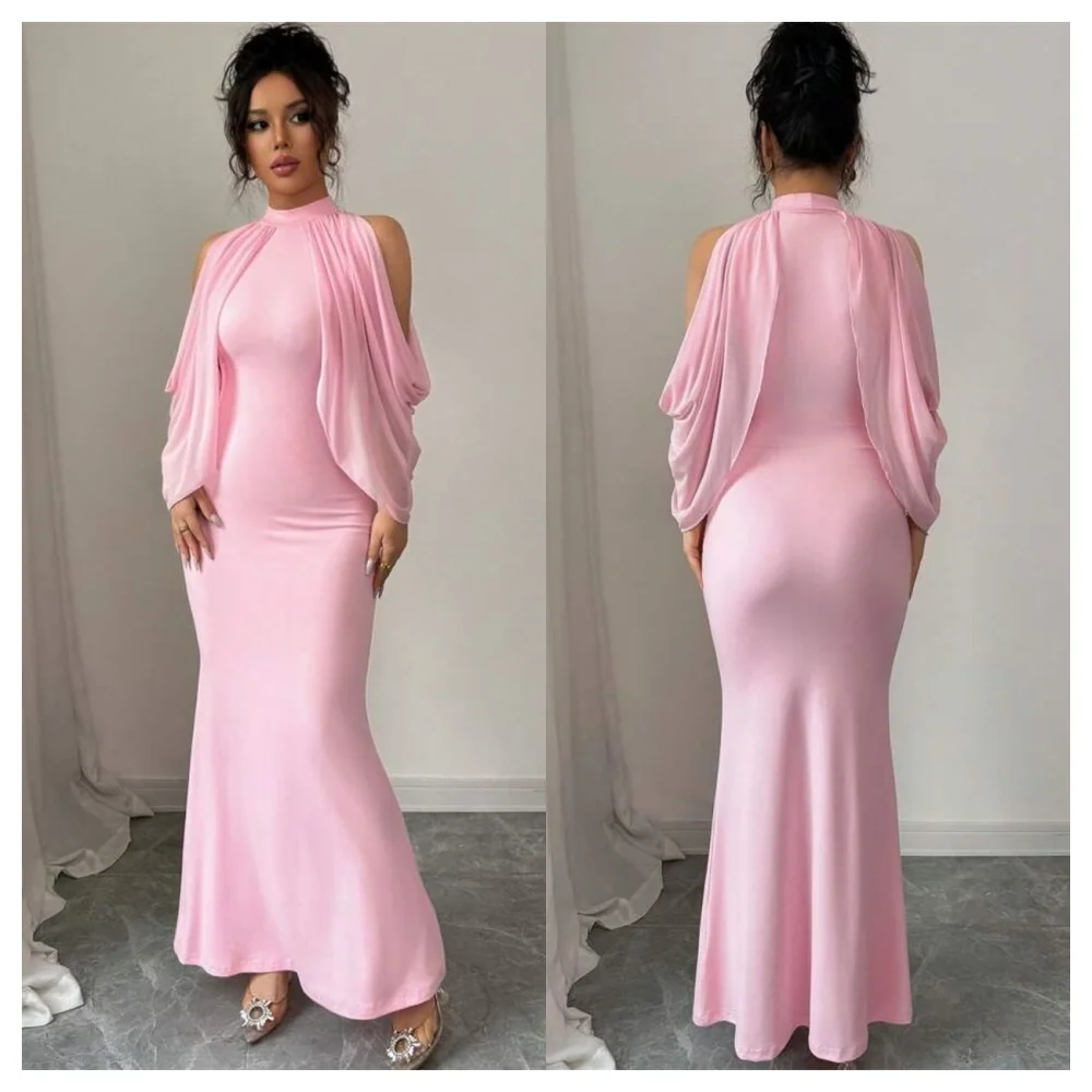 customizedCustomized Classic Pink Jersey Party Dress Classic Crew Neck Off the Shoulder Long Sleeves Party Dress Fashion Celebri
customizedCustomized Classic Pink Jersey Party Dress Classic Crew Neck Off the Shoulder Long Sleeves Party Dress Fashion Celebri