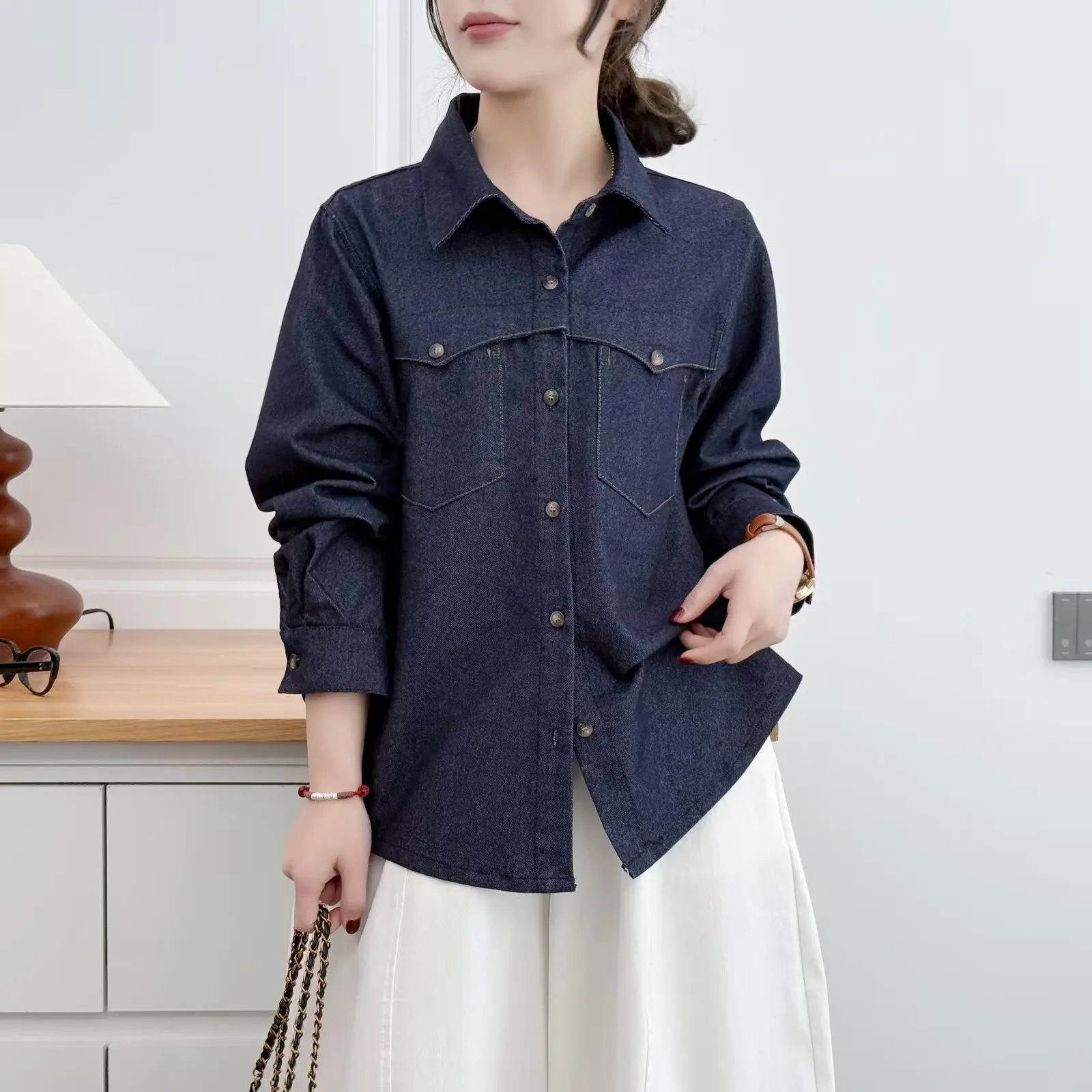 XXXXL Fashion Plus Size Woman Clothing Blouses Spring 2026 New Stylish Casual Denim Shirt Casual Outerwear 351
XXXXL Fashion Plus Size Woman Clothing Blouses Spring 2026 New Stylish Casual Denim Shirt Casual Outerwear 351