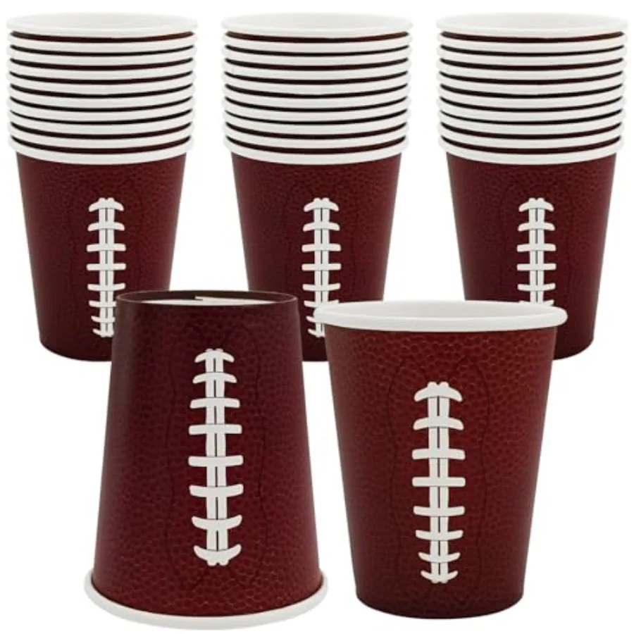 Football Beverage Cups - Game Day and Party Cups With Football Design, Perfect for Birthdays and Baby Showers
Football Beverage Cups - Game Day and Party Cups With Football Design, Perfect for Birthdays and Baby Showers
