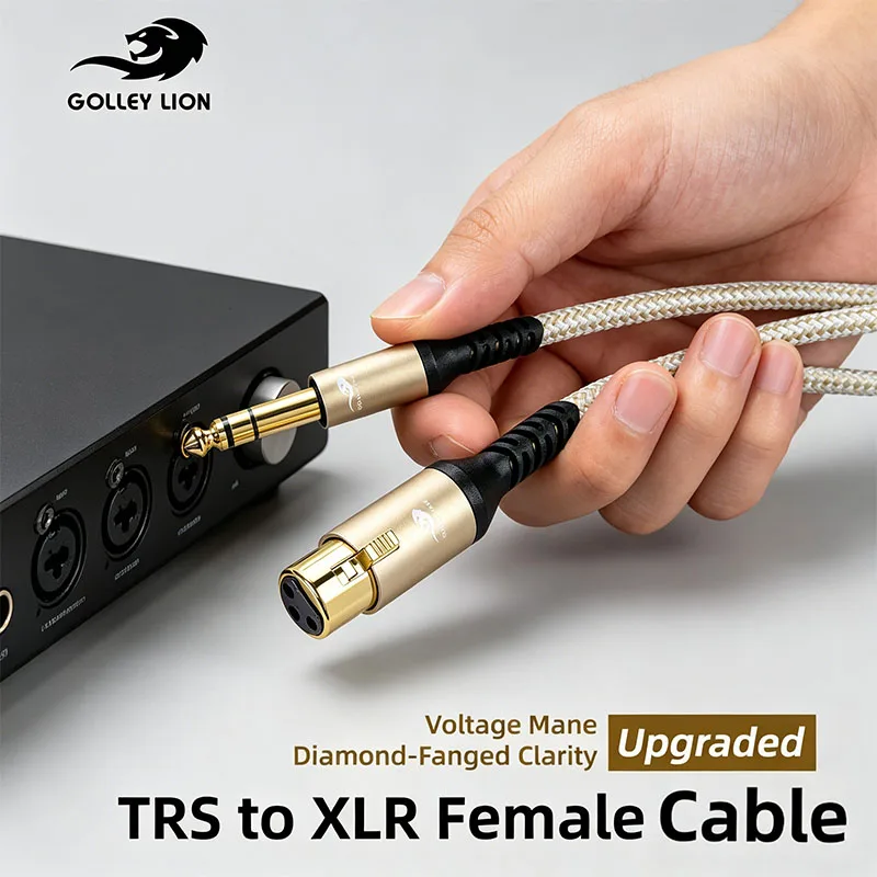 1/4 TRS Male To 3Pin XLR Female Microphone Cable Balanced 6.35mm To XLR Female Braid Cable for Mixer Microphone Active Speakers
1/4 TRS Male To 3Pin XLR Female Microphone Cable Balanced 6.35mm To XLR Female Braid Cable for Mixer Microphone Active Speakers