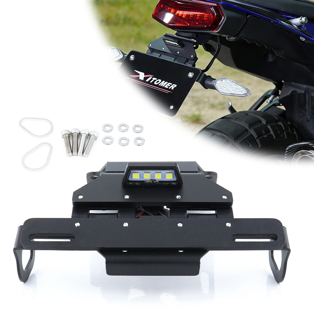 Foldable Tail Tidy Fender Eliminator Motorcycle License Plate Holder TENERE 700 XTZ690 Tenere 700 Rally /World Raid For YAMAHA
Foldable Tail Tidy Fender Eliminator Motorcycle License Plate Holder TENERE 700 XTZ690 Tenere 700 Rally /World Raid For YAMAHA
