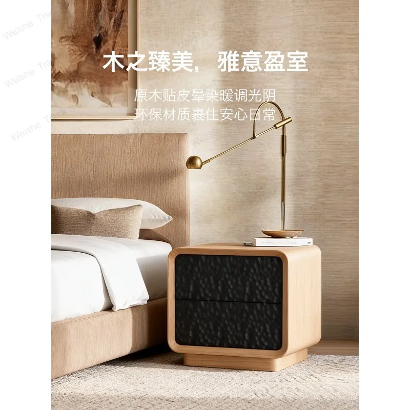 Medieval ash wood carving log color paint bedroom bedside table storage cabinet
Medieval ash wood carving log color paint bedroom bedside table storage cabinet