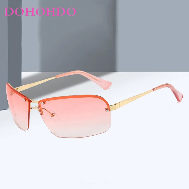 Fashion Twin Bridge Y2K Rimless Oval Women Sunglasses Luxury Brand Punk Men Sunglass Outdoor Travel Shades Ladies Lentes UV400
Fashion Twin Bridge Y2K Rimless Oval Women Sunglasses Luxury Brand Punk Men Sunglass Outdoor Travel Shades Ladies Lentes UV400