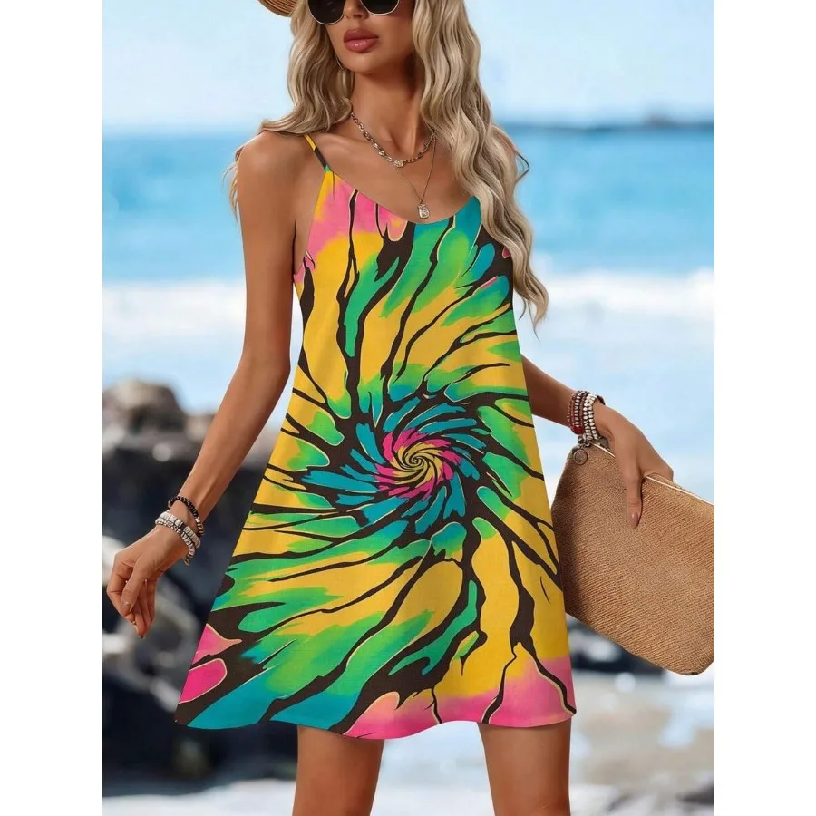 【New style】Women's Adjustable Thin Strap Mini Dress V Neck Backless Loose Flowy Beach Dress Summer Casual Sleeveless A Line Sho
【New style】Women's Adjustable Thin Strap Mini Dress V Neck Backless Loose Flowy Beach Dress Summer Casual Sleeveless A Line Sho