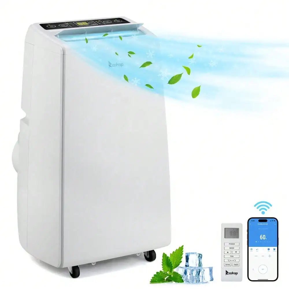 12000BTU 3-in-1 Portable Air Conditioner Cooling Dehumidifier Fan AC+Remote&WIFI
12000BTU 3-in-1 Portable Air Conditioner Cooling Dehumidifier Fan AC+Remote&WIFI